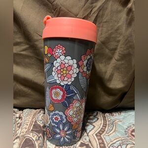 Vera Bradley Travel Mug /Coffee Cup Insulated 16oz Floral Tumbler